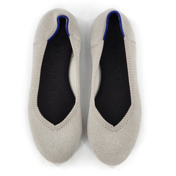 🌸HOST PICK🌸 ROTHY'S The Flat Light Gray Ballet Flats - Picture 1 of 11
